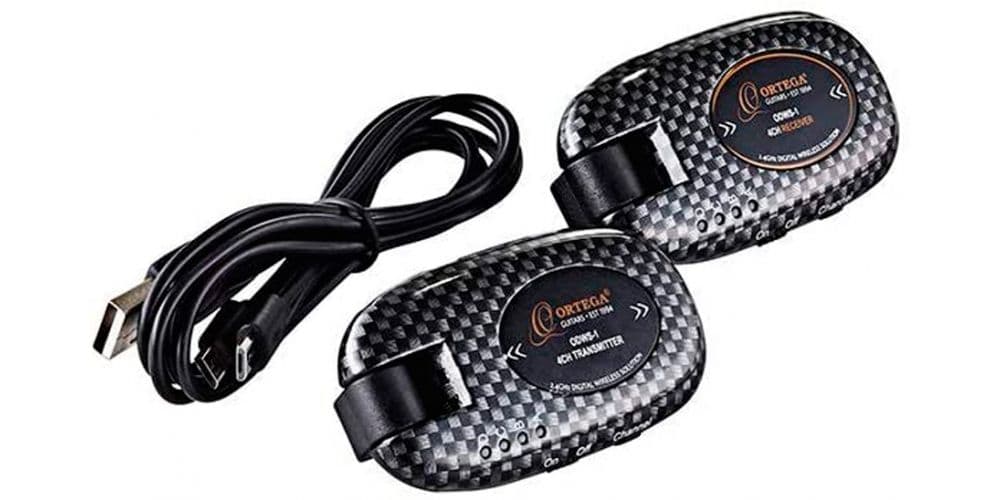 Ortega ODWS-1CAR. Sistema Wireless para Guitarra y Bajo Carbón ODWS-1CAR