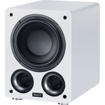 Magnat alpha rs8 white subwoofer activo de 8 pulgadas, 80watios