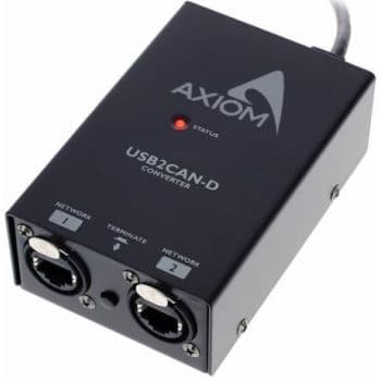 Axiom usb2cand conversor de protocolo canbus de usb a ethernet