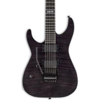Esp eii e-ii m-ii lh see thru black guitarra eléctrica