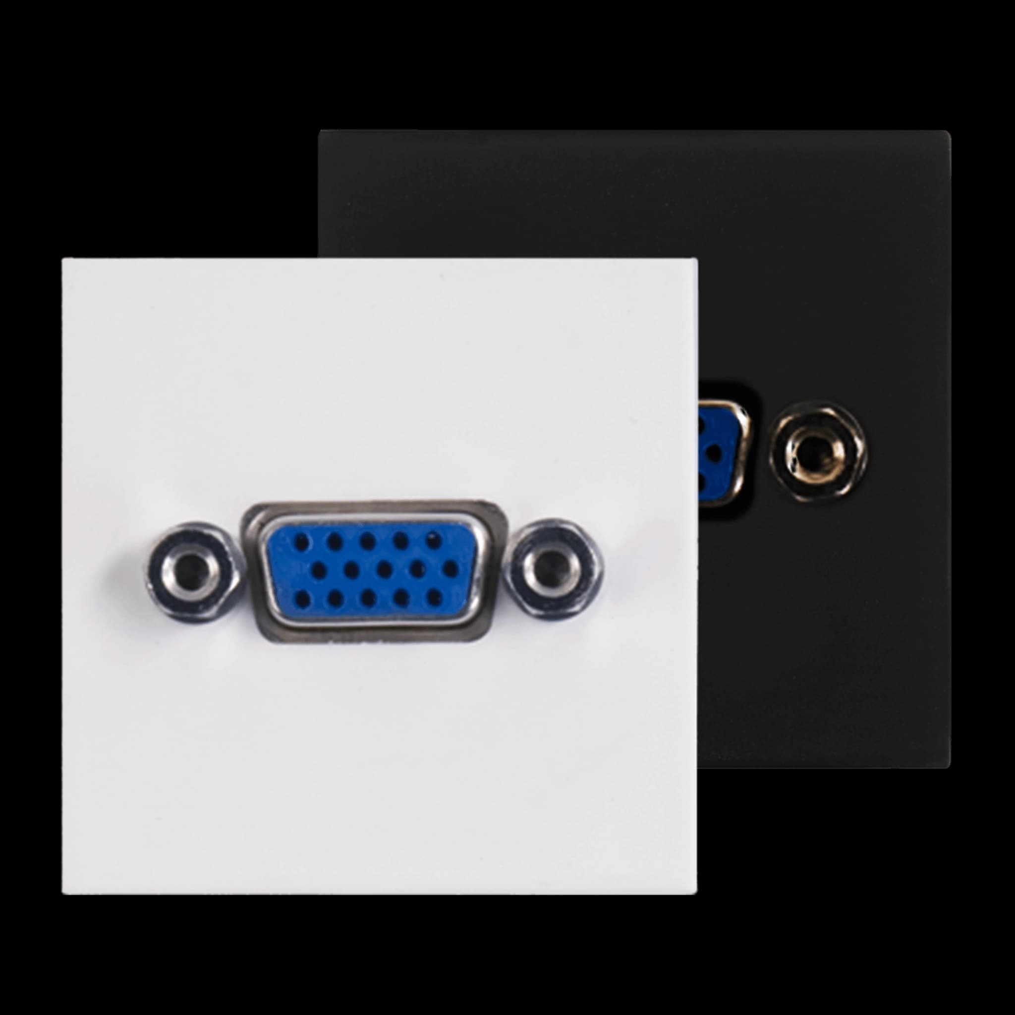 PROCAB CP45VGA/B Connection plate VGA 45 x 45 mm Black version Negro null