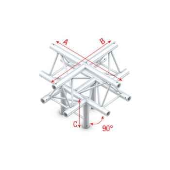 Showtec cross - down 5-way apex up cruce 5 vías para truss pt30025