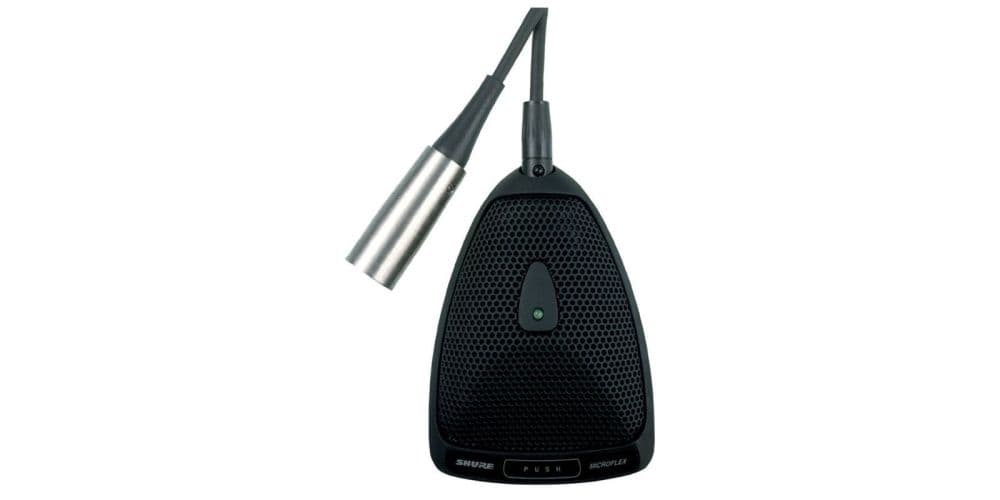 SHURE MX393/C Microfono mini Superfície Cardioide con Interruptor y LED. Conector XLR MX393/C