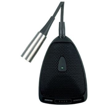SHURE MX393/C Microfono mini Superfície Cardioide con Interruptor y LED. Conector XLR MX393/C