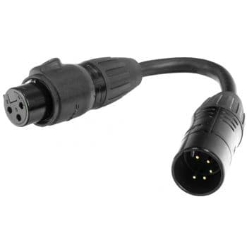 Adj dmx 3-pines f a 5-pines m ip65