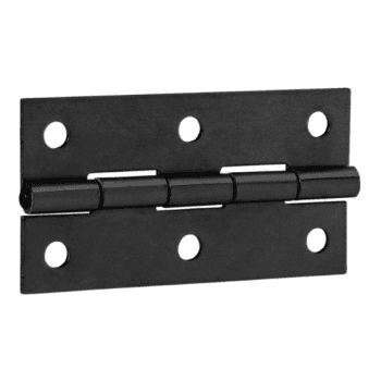 Adam hall 2602 blk - 70 mm pieza de bisagra galvanizada, negra