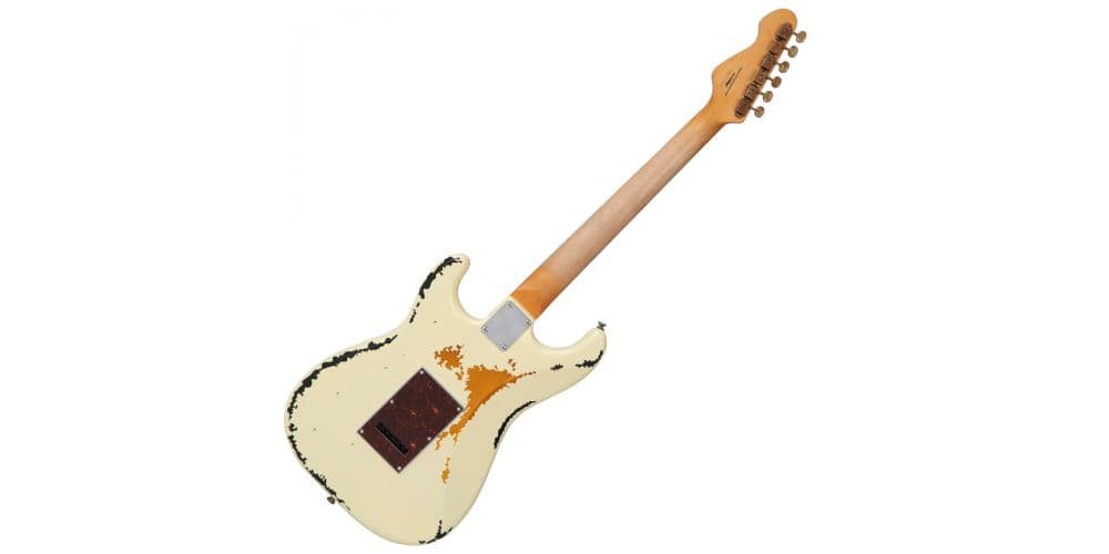 Vintage V6 Distressed White Guitarra Eléctrica Vintage V6 Distressed White
