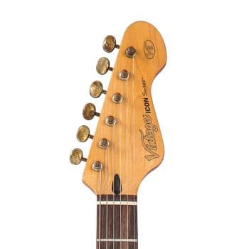 Vintage V6 Distressed White Guitarra Eléctrica Vintage V6 Distressed White