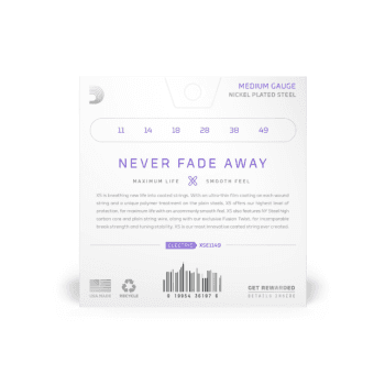 D´addario XSE1149-3P Packs de 3 Cuerdas Calibre medio, 11-49 XSE1149-3P