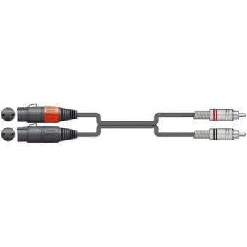 Chord Cable 190.061UK 2 RCA Macho - 2 XLR Hembra 0.75 metros Cable 2 RCA Macho - 2 XLR Hembra 0.75 metros