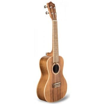 Lanikai acst-c ukelele concierto acacia solid top con funda de transporte acolchada incluida