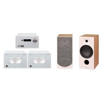 Advance paris px-1 wh+ bx-2 wh + kc400 evo lightwood conjunto de audio