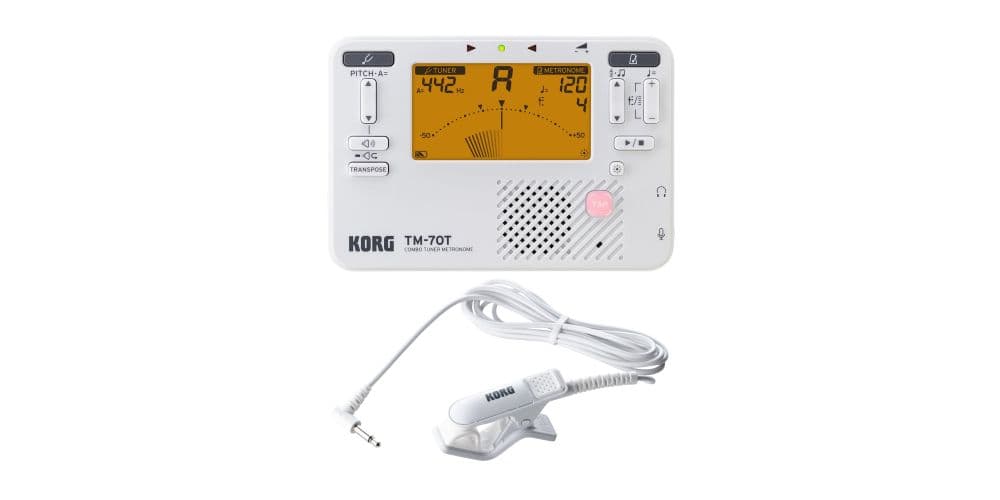 Korg TM-70C WH Afinador Cromático TM-70C WH