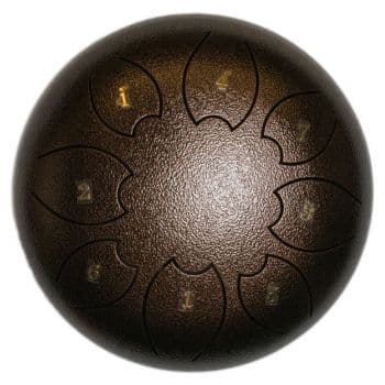 Fzone steel tongue drum f-zone std618n marrón (6 8 notas)