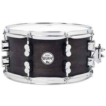 Drum workshop pdsn0713bwcr pdp concept series black wax maple snare, 7x13, satin black chrome hardware