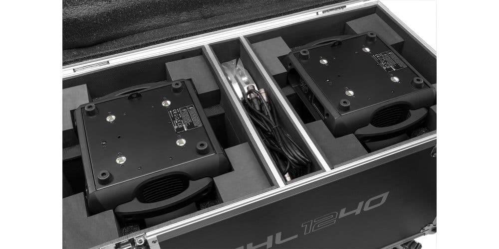 Beamz MHL1240 Cabeza Movil LED Zoom 12 X 40W 2 Piezas en FlightCase 150100 MHL1240