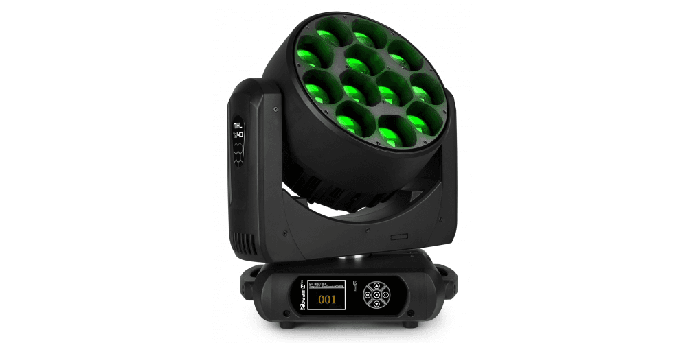 Beamz MHL1240 Cabeza Movil LED Zoom 12 X 40W 2 Piezas en FlightCase 150100 MHL1240