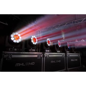 Beamz MHL1240 Cabeza Movil LED Zoom 12 X 40W 2 Piezas en FlightCase 150100 MHL1240