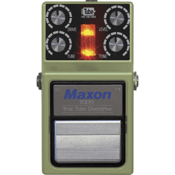 Maxon tod-9 true tube overdrive pedal efectos guitarra