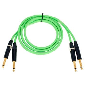 Cordial ceon dj plug 1,5 g cable 2 jack a 2 jack mono macho 1,5 metros