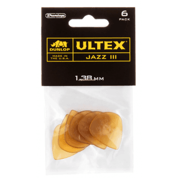 Dunlop ultrex jazz iii de 1,38 mm pack 6 un.