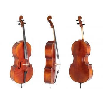Gewa Cello Ideale-VC2 1/2 Incluye Funda, Arco de Massaranduba y Cuerdas Larsen Aurora GS4020632111