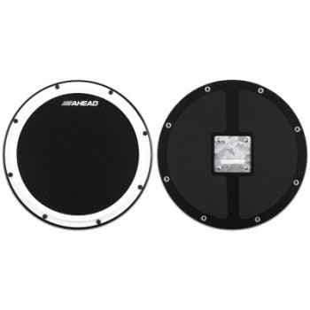 Ahead AHSHP 14 S-Hoop Marching Pad with Snare Sound (Black Carbon Fiber) AHSHP 14" S-Hoop Marching Pad with Snare Sound (Bl