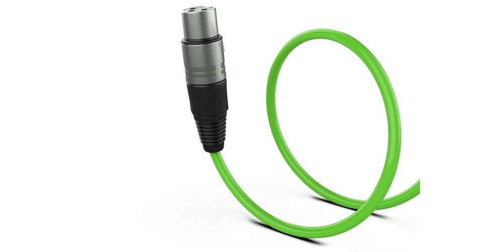 Audibax Silver Cable XLR Macho - XLR Hembra 15 Metros Verde XLR15G