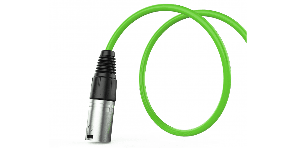 Audibax Silver Cable XLR Macho - XLR Hembra 15 Metros Verde XLR15G