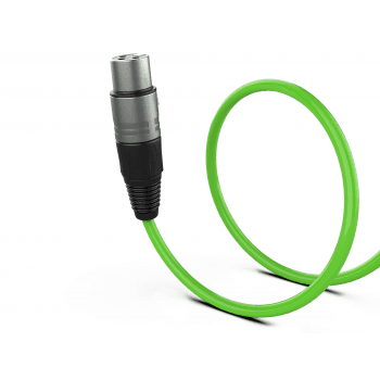 Audibax Silver Cable XLR Macho - XLR Hembra 15 Metros Verde XLR15G
