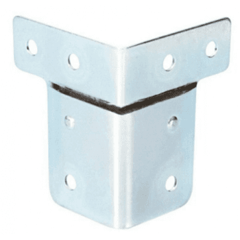 Adam hall hardware 40404 - escuadra 60 x 50 con paso perfil para cantonera de aluminio 6110