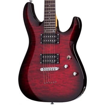 Schecter c-6 plus see-thru cherry burst. guitarra eléctrica ( reacondicionado )