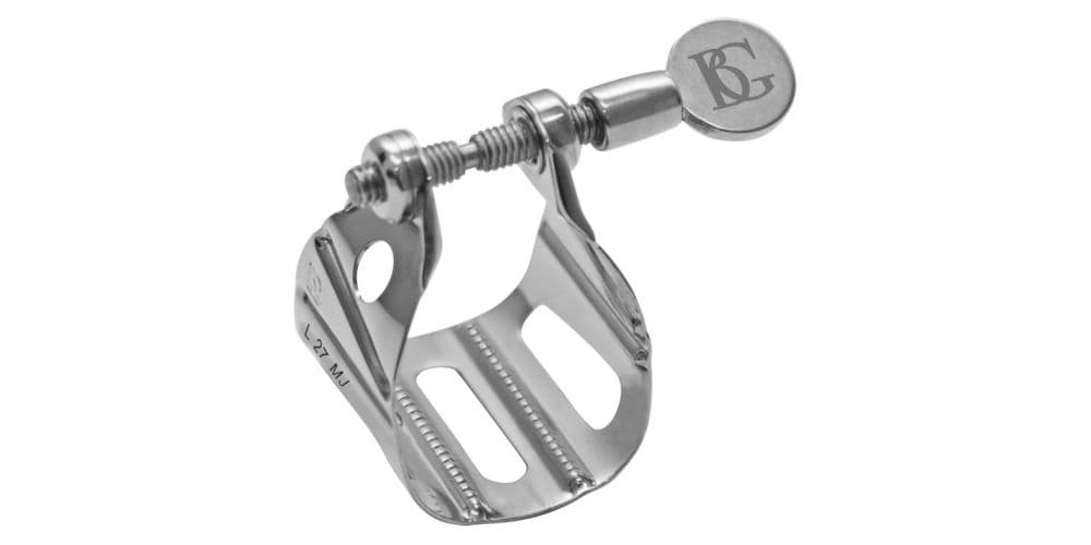 BG France Abrazadera Saxo Alto/Tenor Universal Metal Jazz Plateada L-27MJ L-27MJ