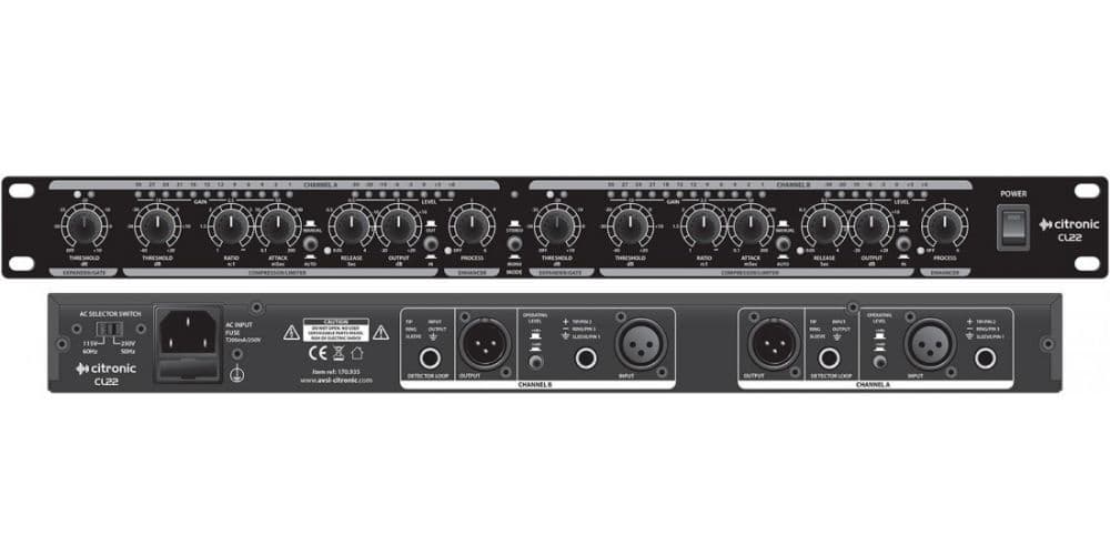 Citronic CL22 Compresor/ Limitador/ Puerta de ruido CL-22