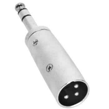 Adam Hall 4 STAR A JM3 XM3 Adaptador de jack 6,3 mm estéreo a XLR macho 4 STAR A JM3 XM3