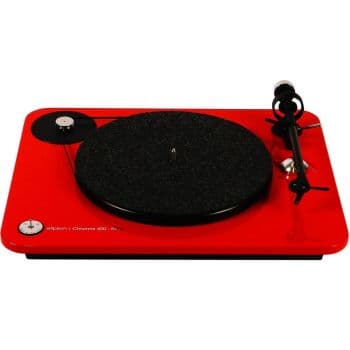 Elipson chroma 400 red riaa bluetooth giradiscos con previo capsula mm ortofon om10