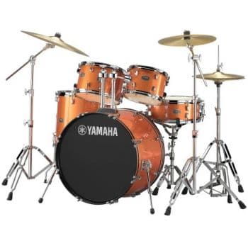 Yamaha rdp2f5 set orange glitter set batería acústica + platos