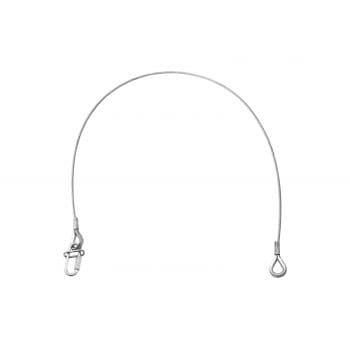 Eurolite unv-35fb cable de seguridad silver 6x1000mm 35kg