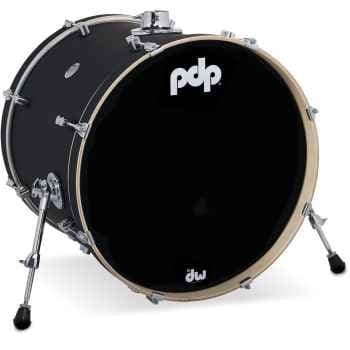 Drum workshop pdp pdcm1822kkbk bombo concept maple satin black 22 pulgadas