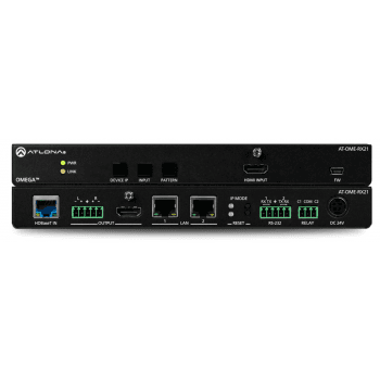 Atlona OME-RX21 Receptor OMEGA HDBaseT 4K/UHD con Salida de Audio y Entrada Local HDMI AT-OME-RX21