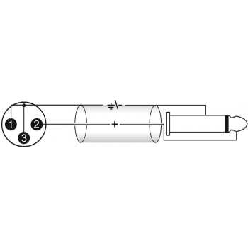 Omnitronic Cable Adaptador XLR (M) /Jack Mono (5m) Negro Cable Adaptador XLR (M) /Jack Mono (5m) Negro