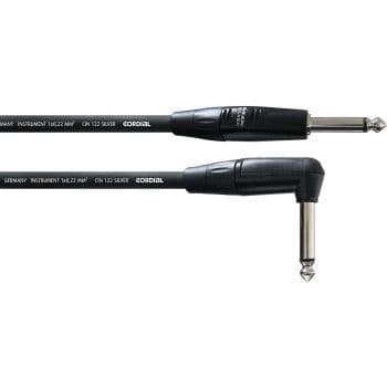 Cordial cii 3 pr cable jack macho a jack macho acodado 3 metros