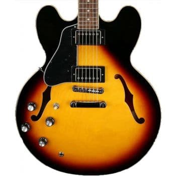 Epiphone es-335 vintage sunburst lh guitarra eléctrica zurdo