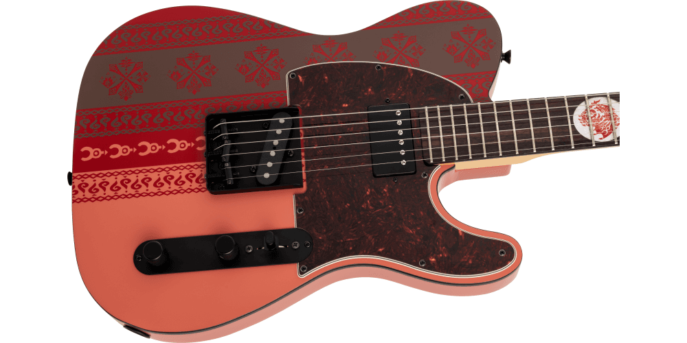 Fender LTD Monster Hunter Rathalos Telecaster RF Rathalos Red Guitarra Eléctrica Monster Hunter Rathalos Telecaster RF Rathalos Red