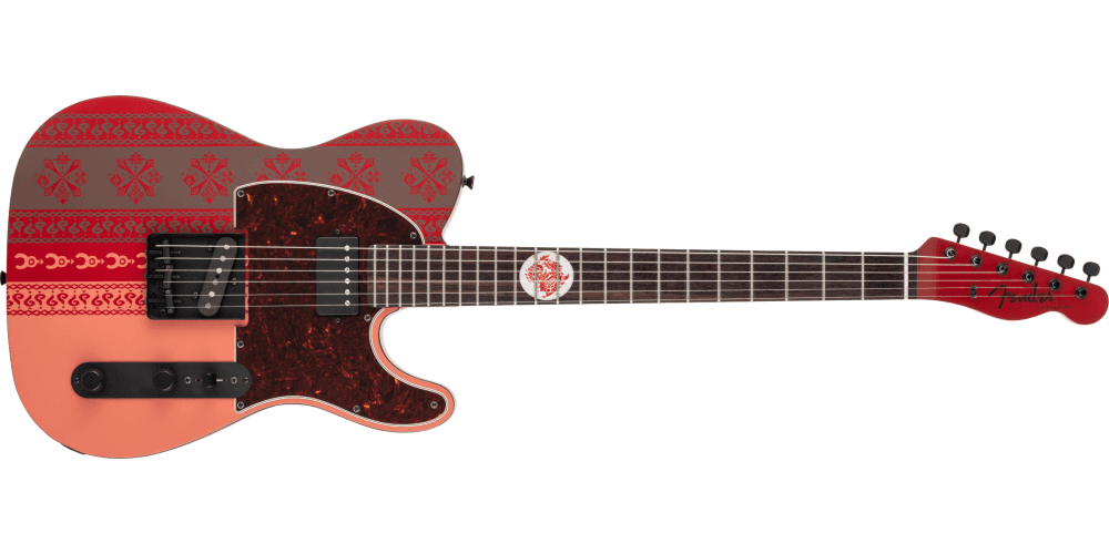Fender LTD Monster Hunter Rathalos Telecaster RF Rathalos Red Guitarra Eléctrica Monster Hunter Rathalos Telecaster RF Rathalos Red