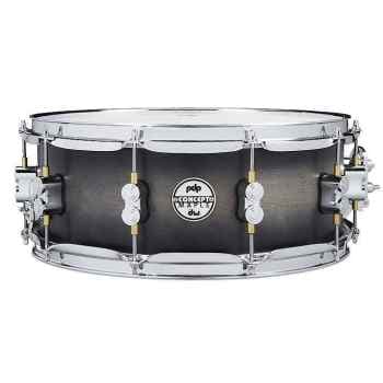 Drum workshop pdcm5514ssscb pdp concept maple 5.5x14 snare satin charcoal burst lacquer