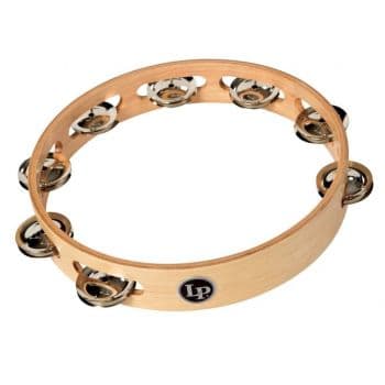 Lp pandereta profesional doble fila 10 pulgadas, lp380b