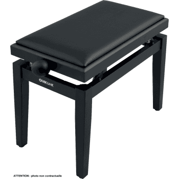 Quik lok pb-100 black banqueta para piano