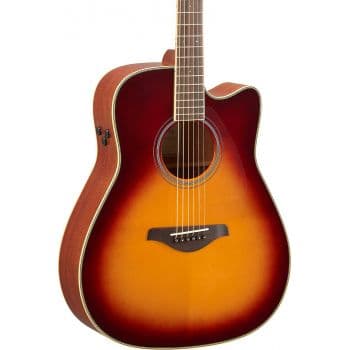Yamaha fgc-ta brown sunburst guitarra transacoustic
