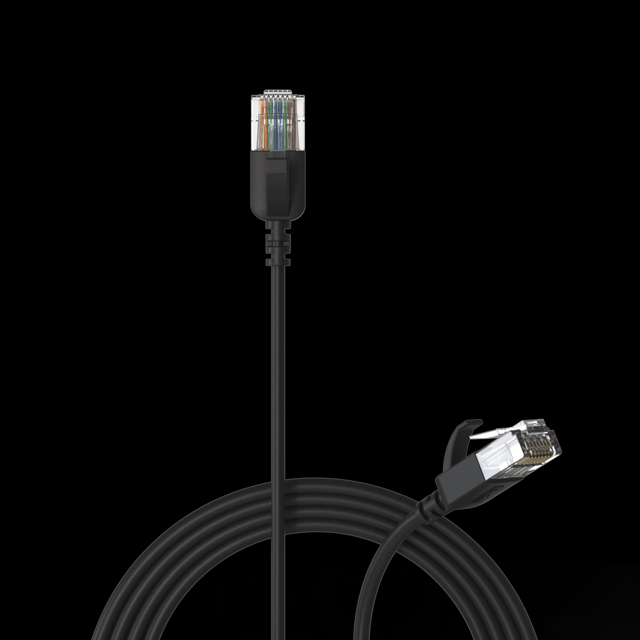 PROCAB CSD560B/1 Cable de red delgado - CAT6A RJ45 - RJ45 U/UTP 1M Negro CSD560B/1